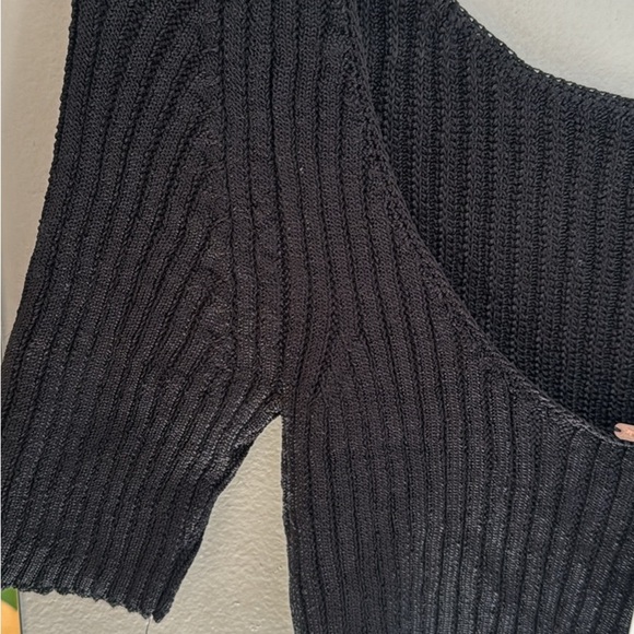 Free People Black Ribbed Backless Bodysuit - Picture 5 of 8